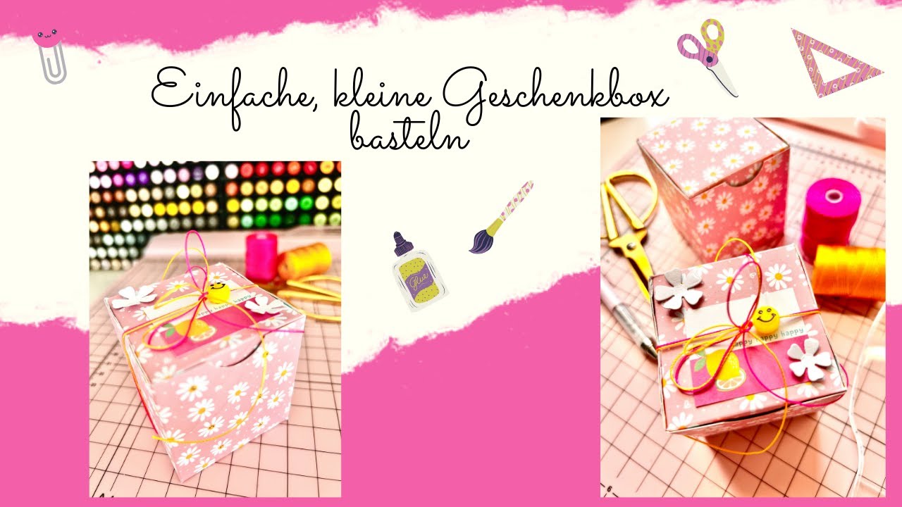 ☀️💞 Einfache, kleine Geschenkbox basteln I in cm I  DIY I Annilis Welt ☀️💞