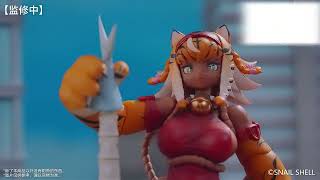 The Story of Mecha Girl Model Kit Tiger Girl Garu #animefigure #modelkits #animation