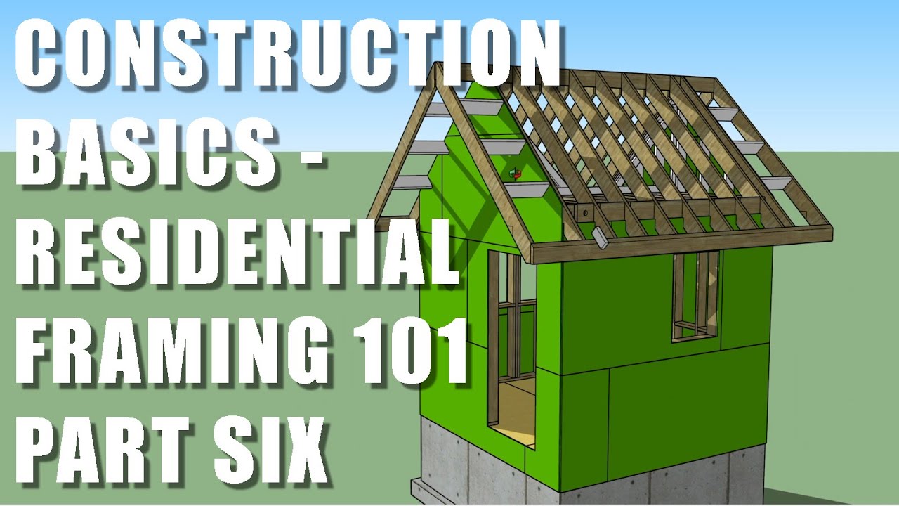 Sub Gable Basic Construction Methods in Sketchup Part 6 - Gable End Wall & Sub ...