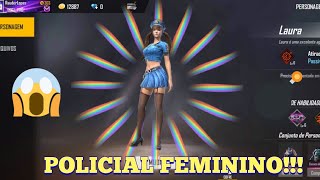 Pacote Polícial Femininofree Fire