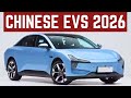 9 Chinese Electric Cars Coming in 2026