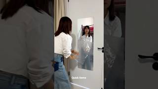 Flexible Mirror 😍 Self Adhesive Mirror Stickers #shorts #gadgets