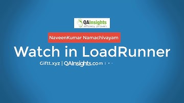 Learn LoadRunner Series - #24 - Watch in LoadRunner