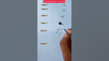 Star Drawing Level 1- Level 6 #shortvideo #art #drawing