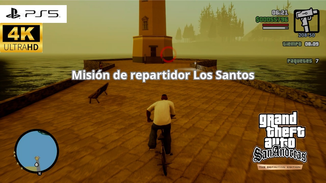 Grand Theft Auto San Andreas Definitive Edition PS5 - Misión de repartidor en Los Santos (4K)