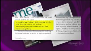 60 Healthy Seconds with Massage Envy Spa Arthritis Relief Through Massage Therapy 2 27 13 3