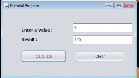 How to make GUI based Factorial Program using Java Swing (Bengali)