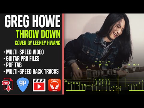 Greg Howe - Throw Down - Tab Lesson - Leeney Hwang - Guitar Tutorial - 동아방송대 수시합격 입시곡