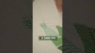 Fishbone Stitch | Filling #10