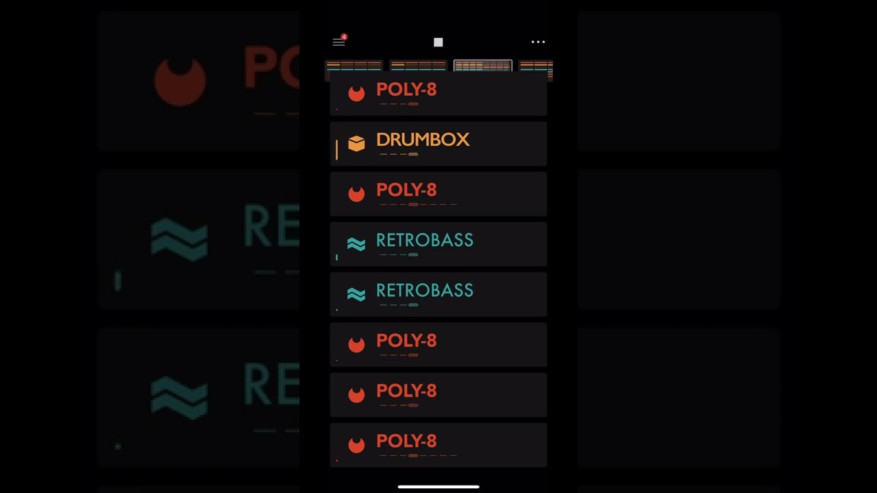 Making Drill type Cosmo beat in Groovebox iOS app on iPhone