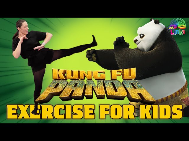 Kung Fu Panda Exercise for Kids 🐼 | Brain Break | Indoor Workout for Children class=