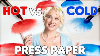 Hot Press Vs Cold Press Watercolour Paper Whats the Difference? Which is best?