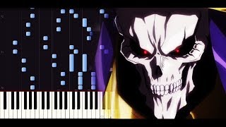Overlord Season 2 OP (FULL) - GO CRY GO [Piano tutorial + SHEETS] // Synthesia