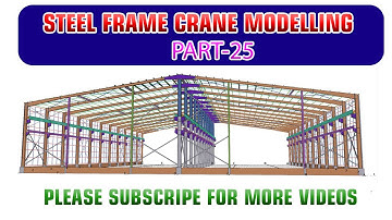 How to Make a Steel Frame Crane Modelling Tutorial - Part25