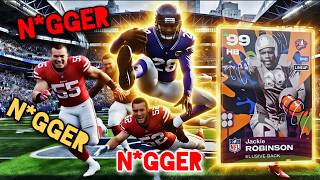 THE MOST RACIST GAME OF MADDEN EVER! JACKIE ROBINSON IS THE BEST RB!