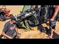 Touring Glamis Sand Dunes with RZR Family when this happened