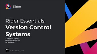 Version Control - Rider Essentials