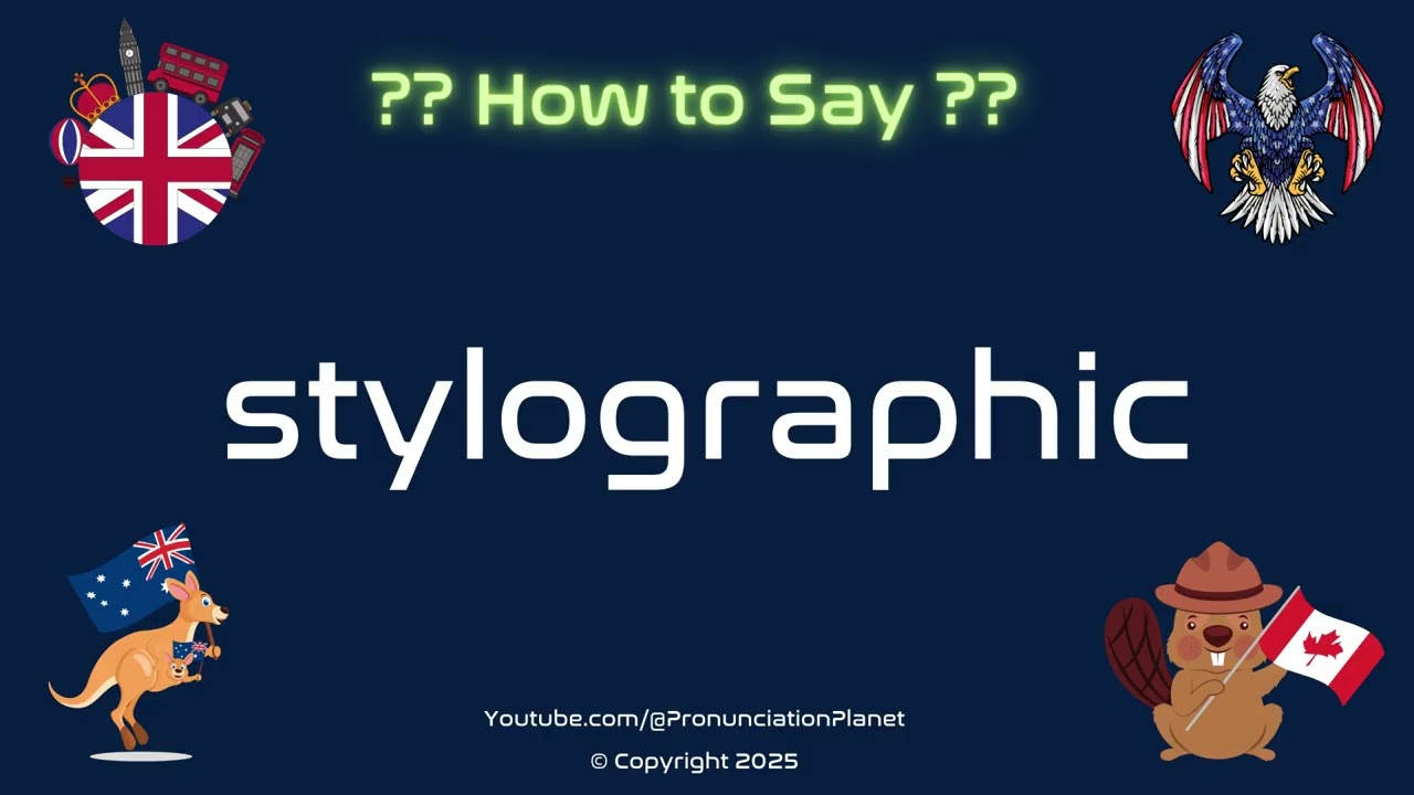 🖊️ 📜 How to Pronounce stylographic? (CORRECTLY) | Pronunciation Planet