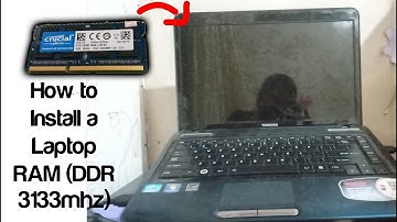 How to install RAM on Laptop (4G DDR3 1333MHz)