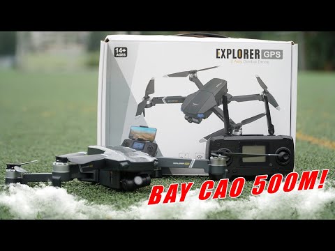 Video Review Flycam 8819. Bay Cao Đến 500m - youtube
