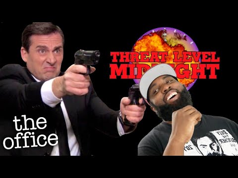 *THE OFFICE* S7 REACTION - Episode 17 "Threat Level Midnight"