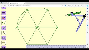 Construct a regular Hexagon By Drawing Several Equilateral Triangle