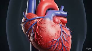 Coronary artery narrowed by plaque