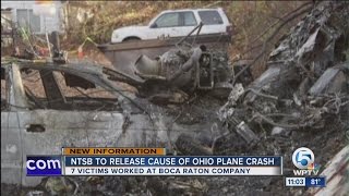 NTSB to release cause of Ohio plane crash