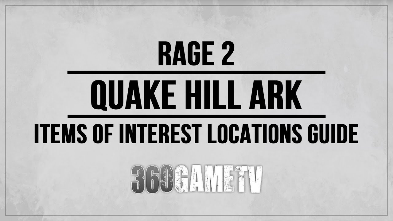 Rage 2 Quake Hill Ark Ark Chests/Storage Containers/Data Pads