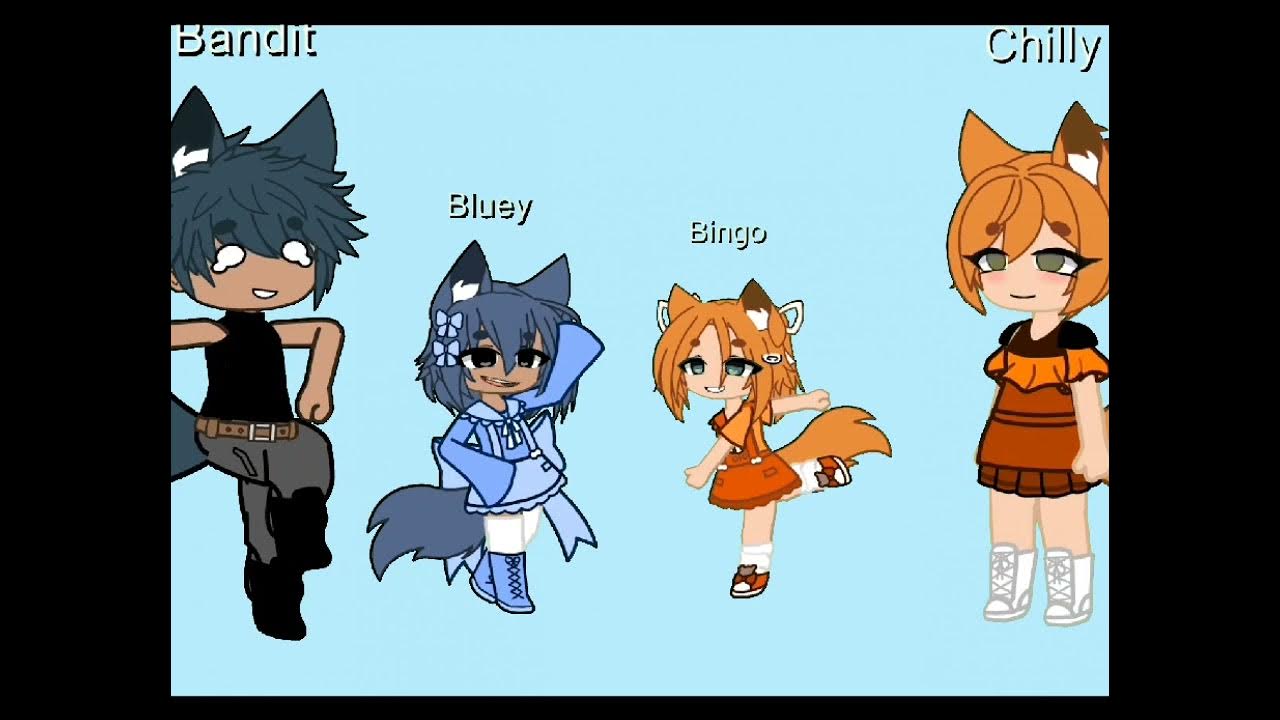 Bluey intro in gacha YouTube