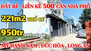 Bán đất giá rẻ . Liền kề 500 căn nhà phố . Đức Hòa Long An .