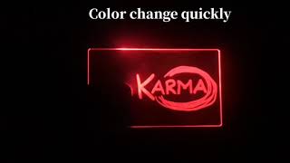 Custom Message Laser Engraved Acrylic Business Card LED, Glow Name Card, Light Up Name Tag