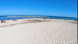 4K Italy, Bari, 'bread and tomato' beach