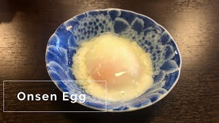 Japanese chef cooks Onsen Egg