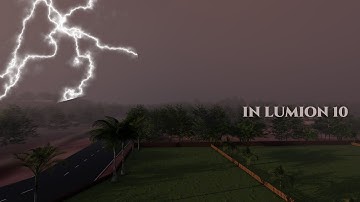 Using lumion Sky & Clouds effect & fog effect to make storm like animation in lumion 10