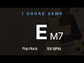 EM7 | ONE CHORD | Key E | 100 BPM
