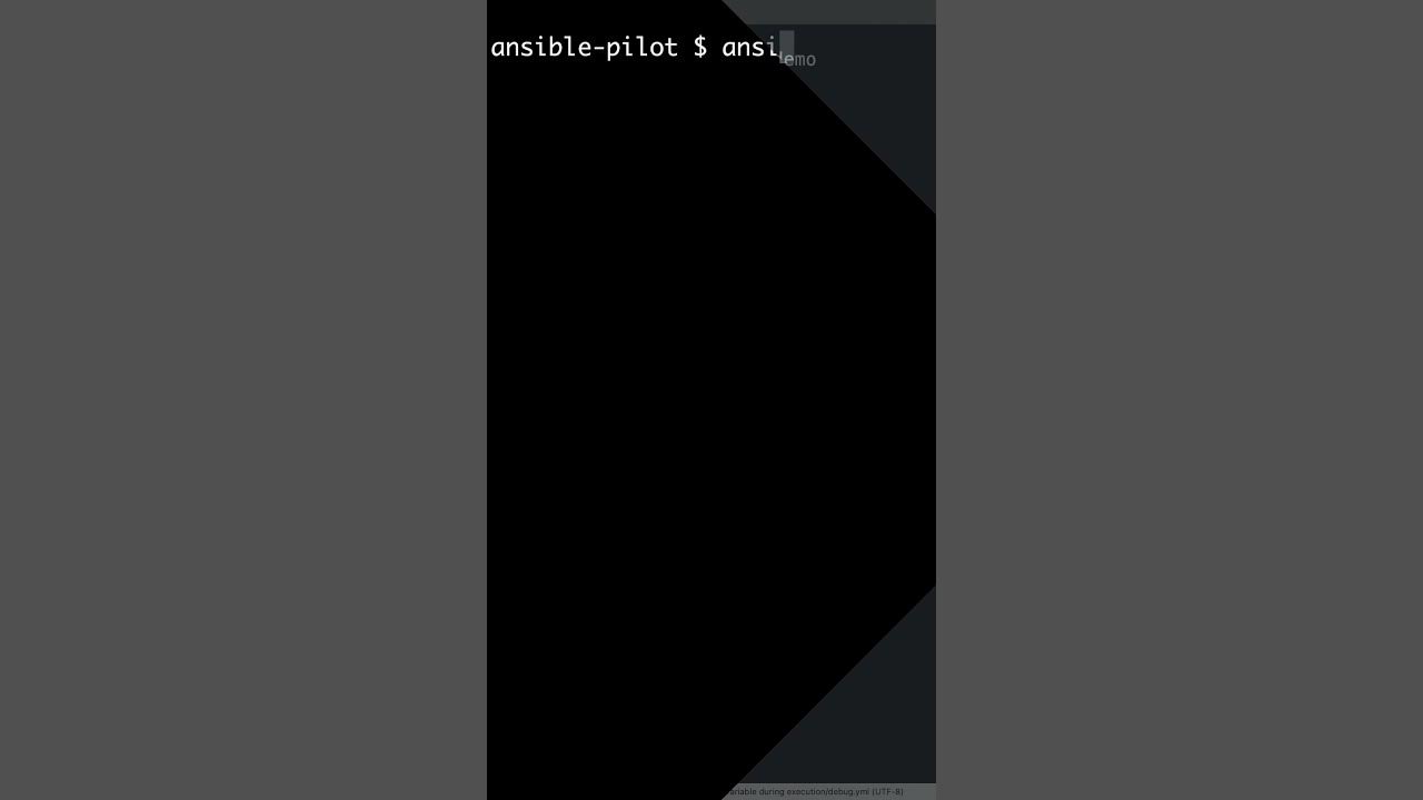 Shorts Print text/variable during execution Ansible module debug