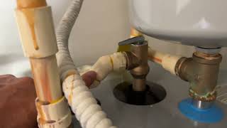 Water Heater installation with 2 Code Violations ( no permit )