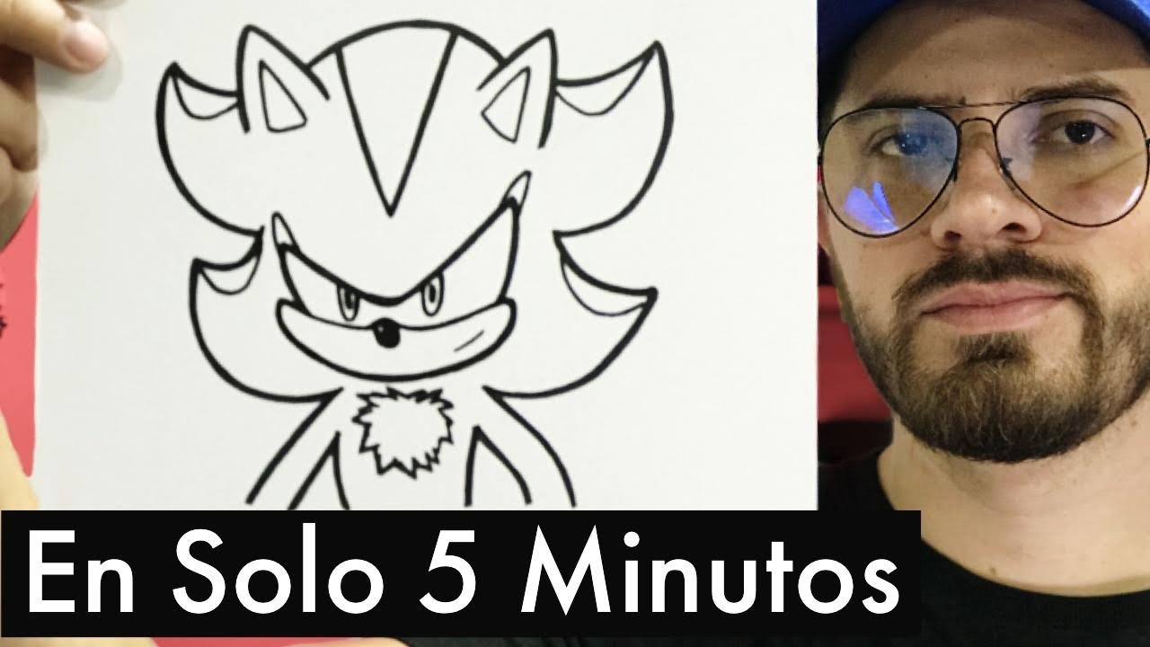 Como DESENHAR o SHADOW do SONIC 2 - Cómo DIBUJAR a SHADOW de SONIC