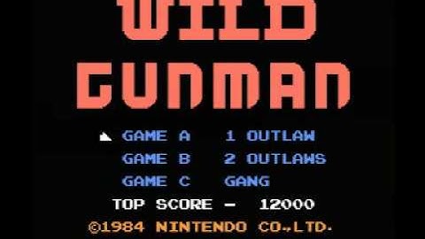 Wild Gunman (NES) Music - Game Over