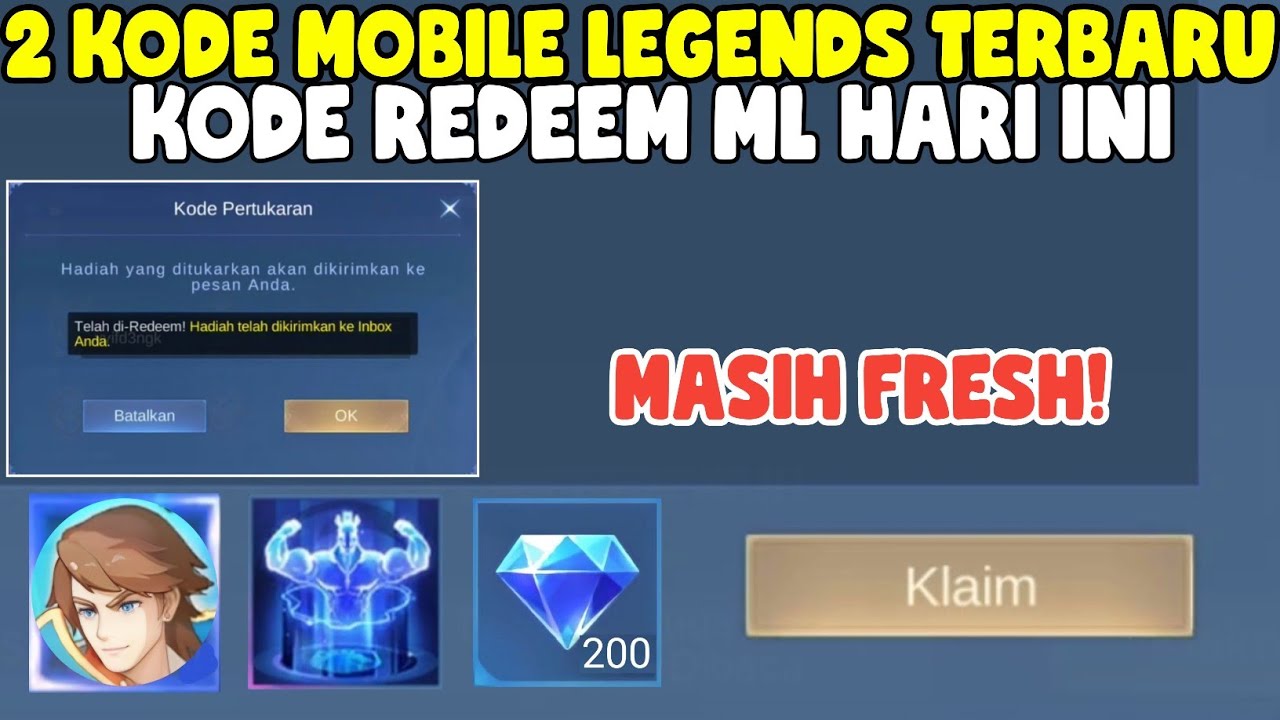 MASIH FRESH! 2 KODE REDEEM MOBILE LEGENDS TERBARU HARI INI - KODE ...