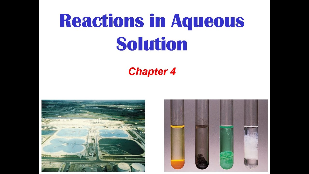 CHEMISTRY : Reactions in Aqueous Solution - YouTube