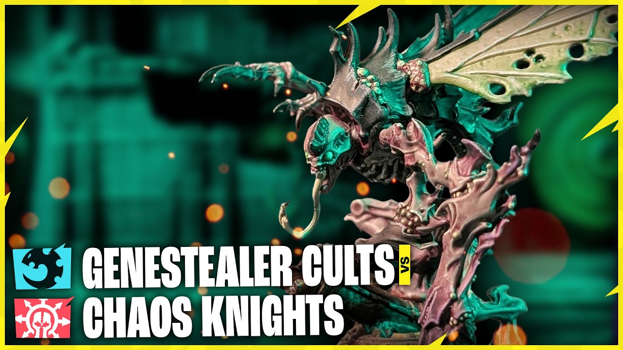 Local Cult Tries to Pet 8 War Dogs & Their Dads | Genestealer Cults vs Chaos Knights