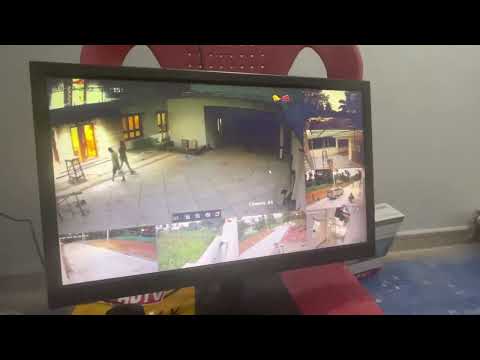 IP camera installation with 4MP colour IP camera and 6MP camera Bullet with 8 chl NVR - POE Switch