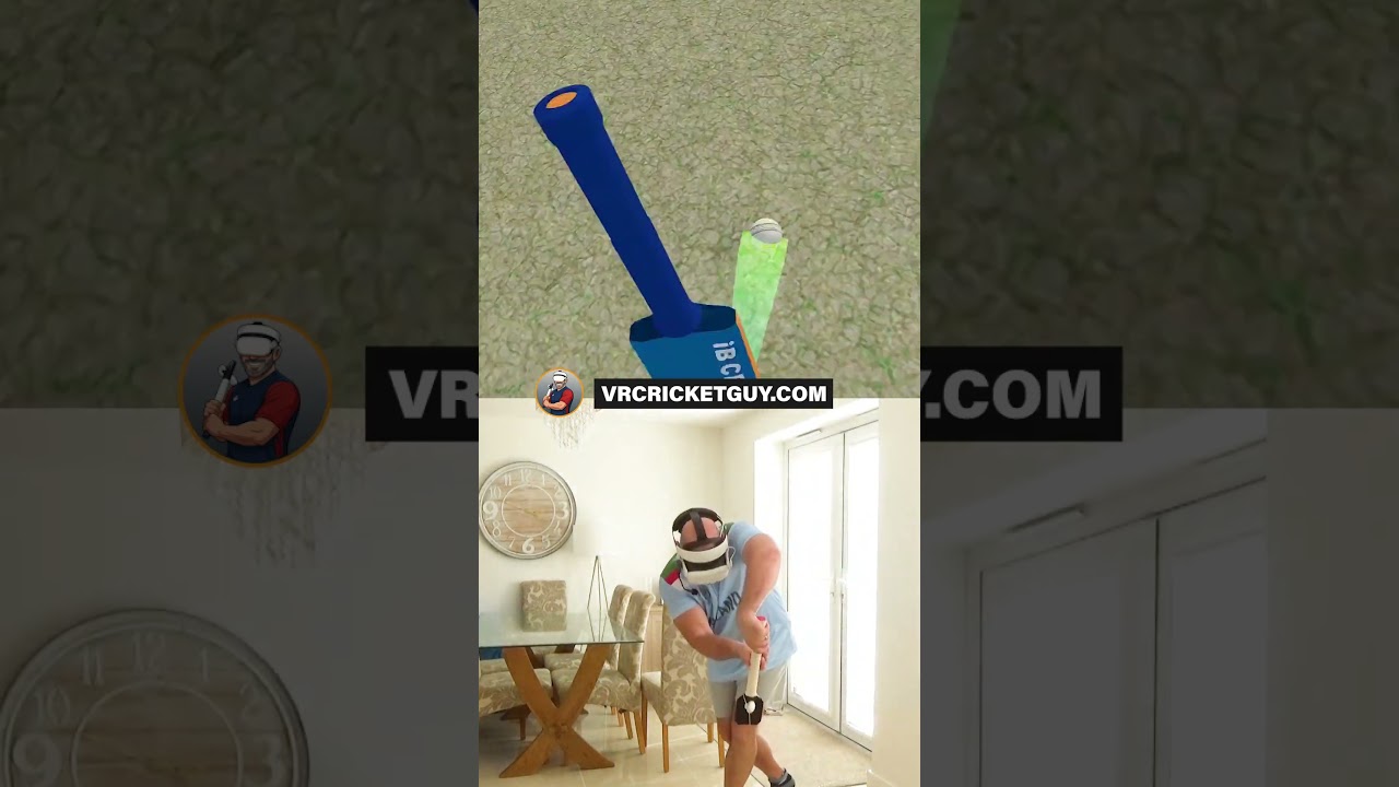 Я теряю пенек, играя без удара в VR-крикете, как неловко. 