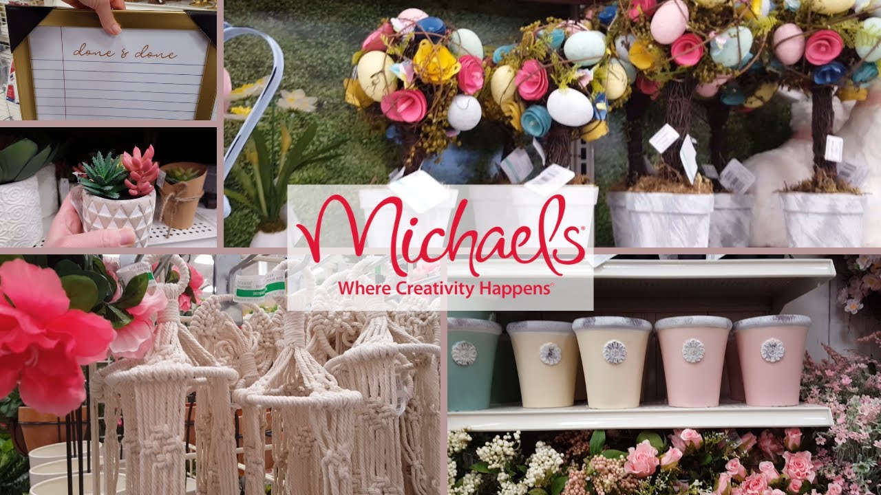 MICHAELS SHOP WITH ME SPRING MICHAELS SHOPPING HAUL CANADA YouTube