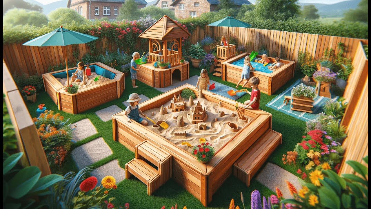 🏖️ CREATIVE CEDAR DESIGNS Octagon Wooden Cedar Sand Box w Seat Boards | Best Cedar Sandbox 🪣