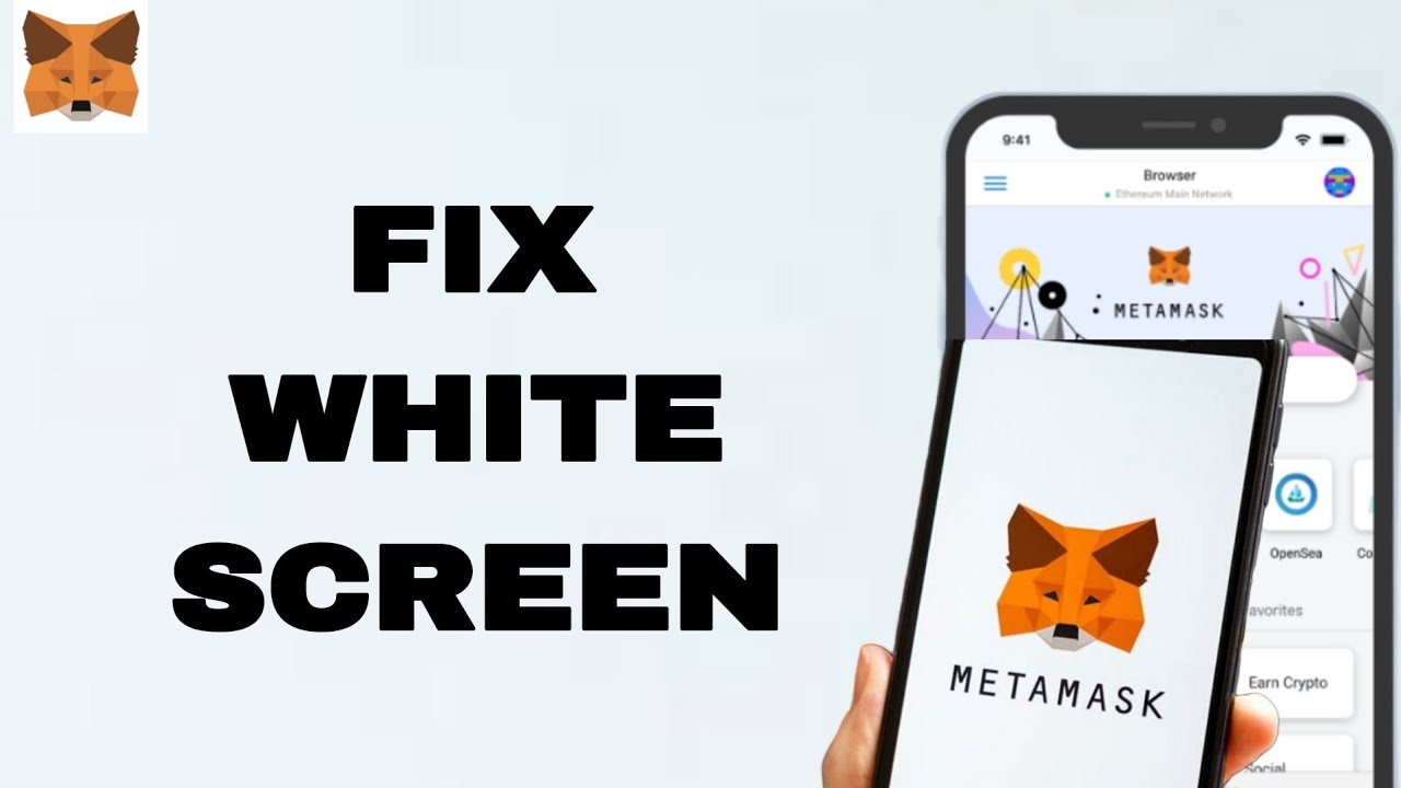 How To Fix And Solve White Screen On MetaMask App | Final Solution - YouTube
