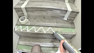 How to Install Flooring on Stairs | NO Nail Holes | NO Gaps | Step by Step | DIY