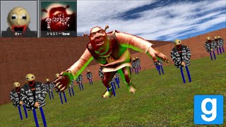 The Raldi And Angry Shrek In Maze Is Impossible Garrys Mod
